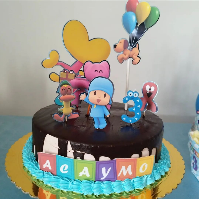 tarta de cumpleaños pocoyo